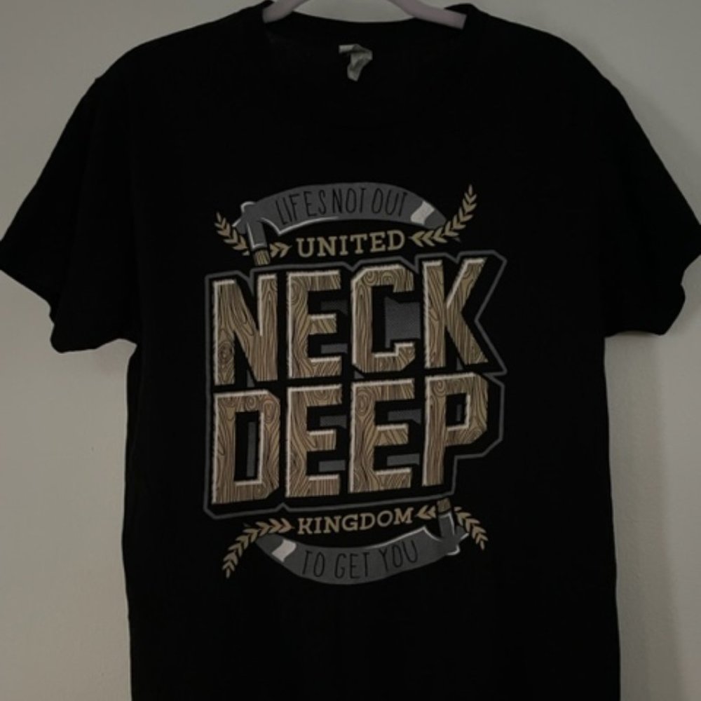 NECK DEEP Unisex T-Shirt Short Sleeve Black Size M NECK DEEP Unisex T-Shirt